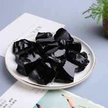 Natural Rough Natural Obsidian Irregular Shape Black Quartz Energy Stones for Jewelry Making Rock Specimen Aquarium Decoration