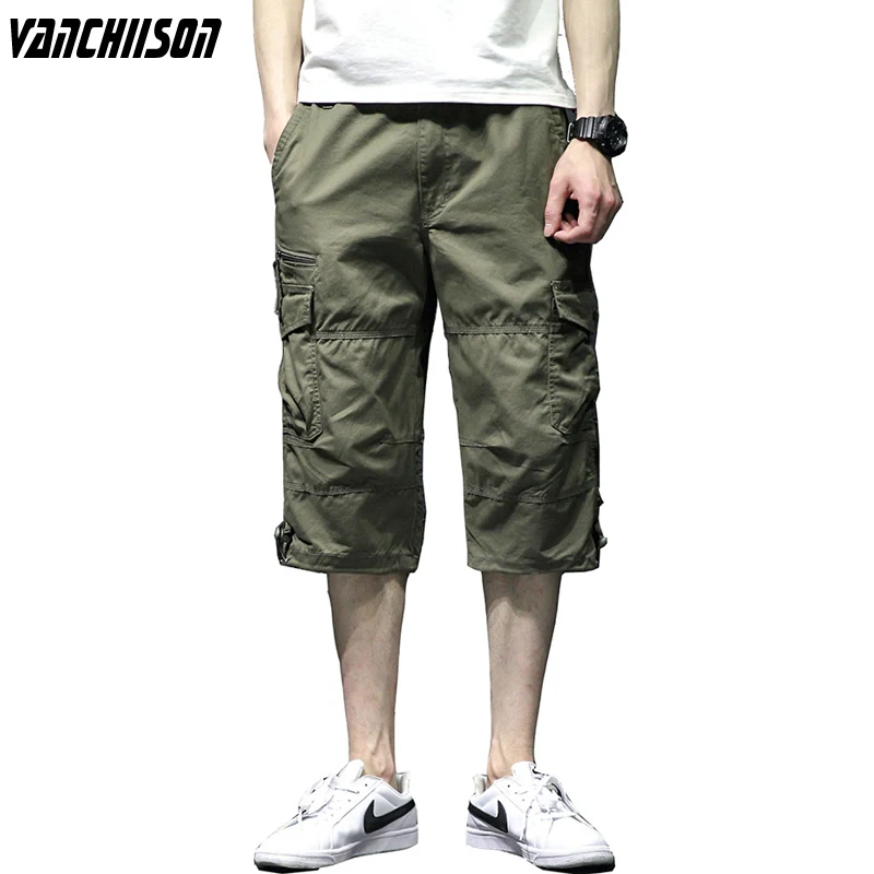 Men Summer Baggy Cargo 3/4 Pants 100% Cotton Calf Length Plus Size Pants Casual Trouser Male Large Loose Big Solid TUE19U51
Men Summer Baggy Cargo 3/4 Pants 100% Cotton Calf Length Plus Size Pants Casual Trouser Male Large Loose Big Solid TUE19U51