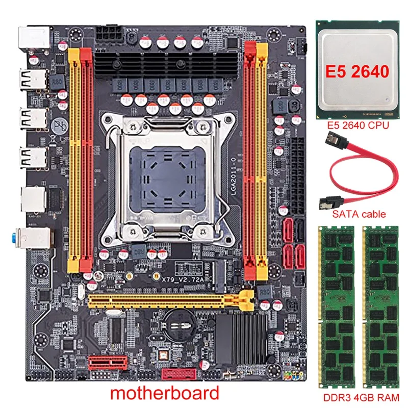 X79 Motherboard+E5 2640 CPU+2X DDR3 4GB RAM X79 Chip LGA2011 SATA3.0 Gaming Motherboard Support DDR3 NON-ECC/REG ECC/ECC
X79 Motherboard+E5 2640 CPU+2X DDR3 4GB RAM X79 Chip LGA2011 SATA3.0 Gaming Motherboard Support DDR3 NON-ECC/REG ECC/ECC