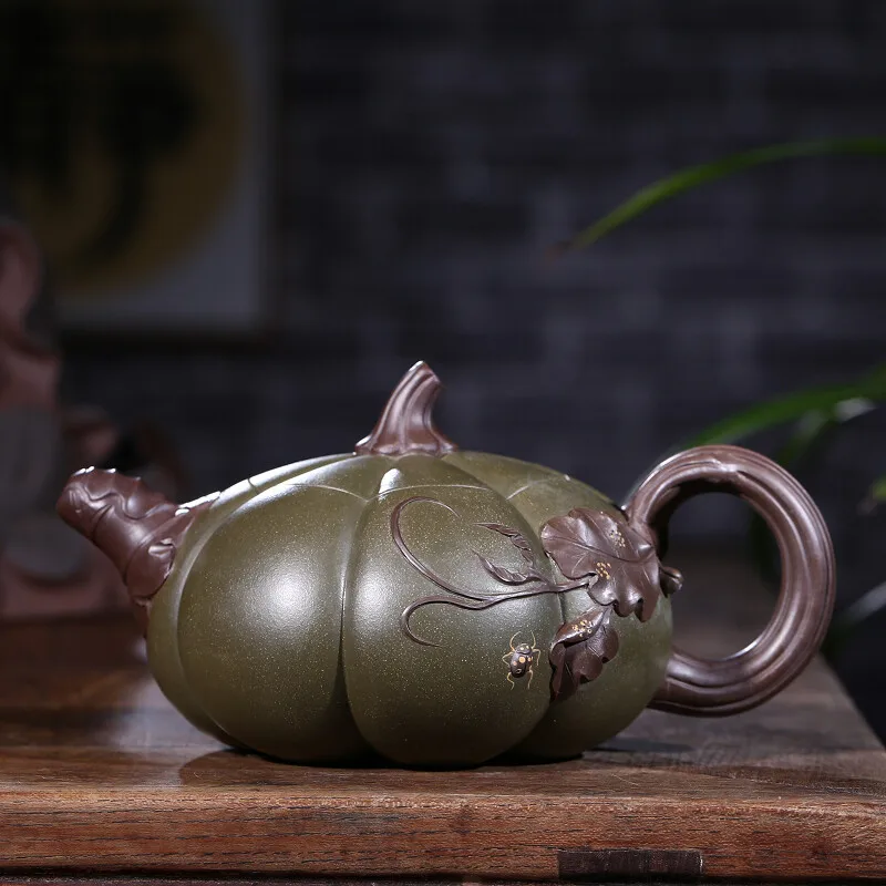 Yin Fragrant Tea Yixing Purple Clay Pot Famous Wang Hongjuan Pure Handmade Pot Household Teapot Tea Set Raw Ore Dark Green Clay
Yin Fragrant Tea Yixing Purple Clay Pot Famous Wang Hongjuan Pure Handmade Pot Household Teapot Tea Set Raw Ore Dark Green Clay