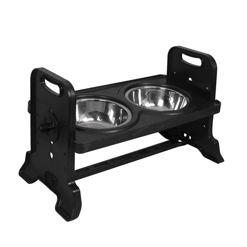Double Dog Bowls Adjustable Heights Pet Dog Feeding Dish Bowls With Removable Feeder Stainless Food Water Bowl
Double Dog Bowls Adjustable Heights Pet Dog Feeding Dish Bowls With Removable Feeder Stainless Food Water Bowl