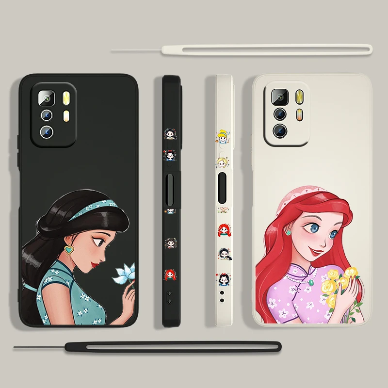 Anime Cute Disney Princess Phone Case For Xiaomi Redmi Note 11 11S 10 10S 9 9S 9T 8 8T 7 5 Pro 5G Liquid Left Rope Silicone Capa
Anime Cute Disney Princess Phone Case For Xiaomi Redmi Note 11 11S 10 10S 9 9S 9T 8 8T 7 5 Pro 5G Liquid Left Rope Silicone Capa