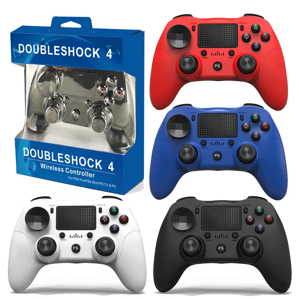 Джойстик беспроводной совместимый с Bluetooth для PS4, геймпад для консоли PS4
Джойстик беспроводной совместимый с Bluetooth для PS4, геймпад для консоли PS4