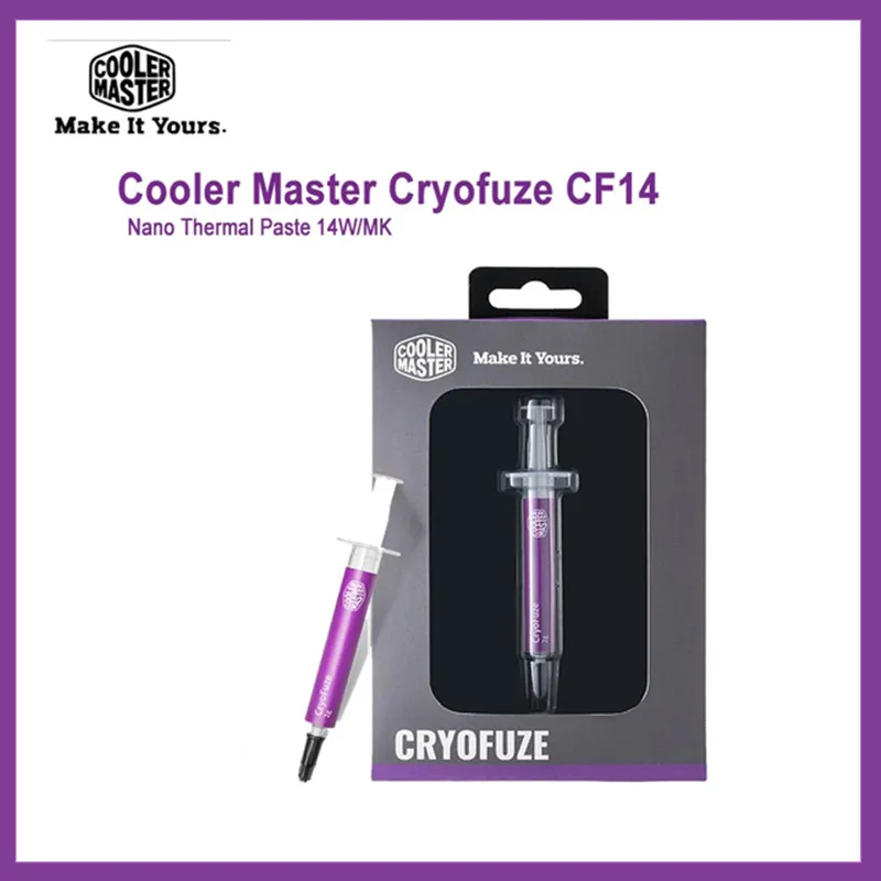 

Cooler Master Cryofuze CF14 Nano thermal grease Paste 14W/MK For PC Laptop GPU CPU Heatsink Hot Conductive Silicone Grease