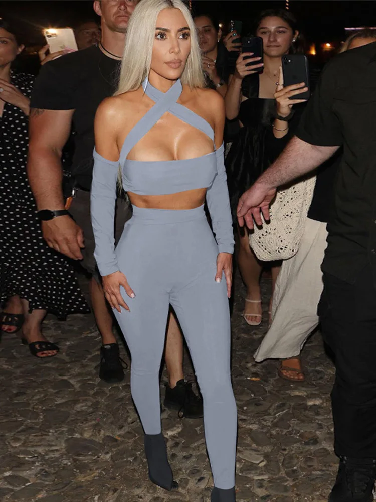 Autumn Sexy Two Piece Set Women Casual Halter Vest And Slim Pants Matching Sets Women 2022 Streetwear Outfits Ladies Tracksuit
Autumn Sexy Two Piece Set Women Casual Halter Vest And Slim Pants Matching Sets Women 2022 Streetwear Outfits Ladies Tracksuit