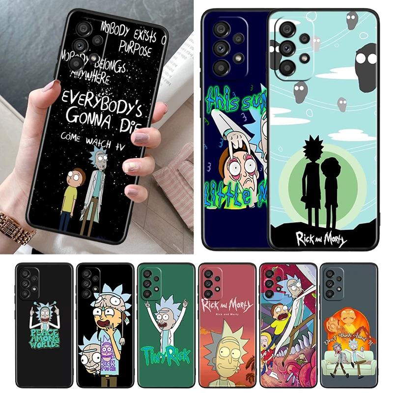 Ricks M-Morts Cartoon Black Phone Case For Samsung A73 A72 A71 A54 A53 A52 A51 A42 A33 A32 A23 A22 A21S A13 5G Cover Shell Capa
Ricks M-Morts Cartoon Black Phone Case For Samsung A73 A72 A71 A54 A53 A52 A51 A42 A33 A32 A23 A22 A21S A13 5G Cover Shell Capa