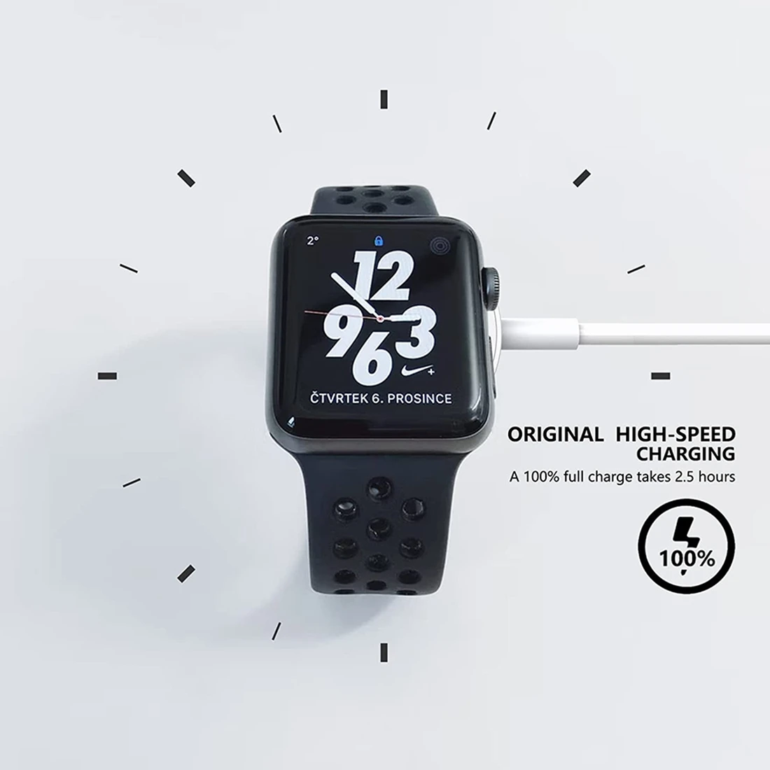 Зарядный кабель для IWatch, быстрая Совместимость с Apple Watch Series SE 7 6 5 4 3 2 1 (фута/1 м)
Зарядный кабель для IWatch, быстрая Совместимость с Apple Watch Series SE 7 6 5 4 3 2 1 (фута/1 м)