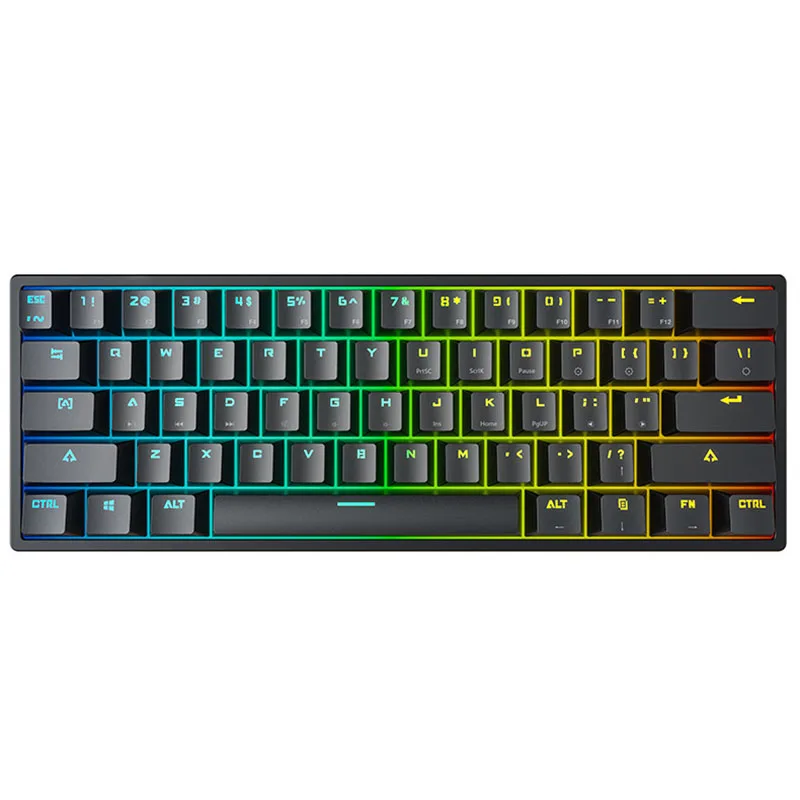 K620 Gaming Wired Mechanical Keyboard Type-C 61 Keys Luminous Green Axis Gaming Mechanical Keyboard 
K620 Gaming Wired Mechanical Keyboard Type-C 61 Keys Luminous Green Axis Gaming Mechanical Keyboard