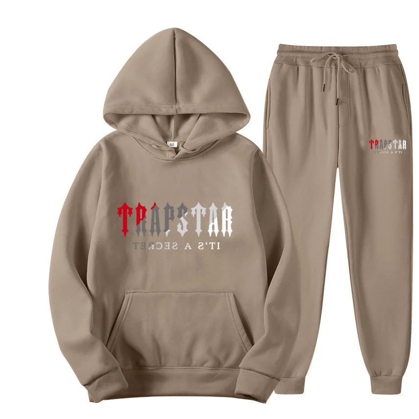 Tracksuit Trap star Brand Printed Sportswear Men's 15 Color Warm Two Piece Loose Hoodie Sweatshirt and Pant Set Capu 
Tracksuit Trap star Brand Printed Sportswear Men's 15 Color Warm Two Piece Loose Hoodie Sweatshirt and Pant Set Capu