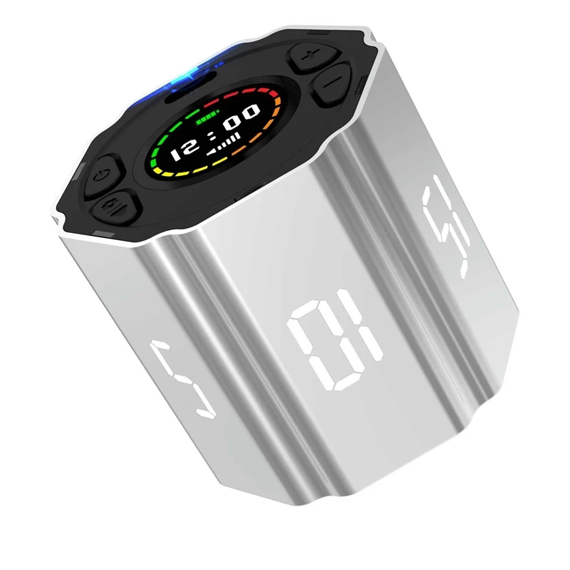 Digital Cube Timer Magnetic Visual &Flip Focus Timer, Silent & Alarm, For Cook Office
Digital Cube Timer Magnetic Visual &Flip Focus Timer, Silent & Alarm, For Cook Office