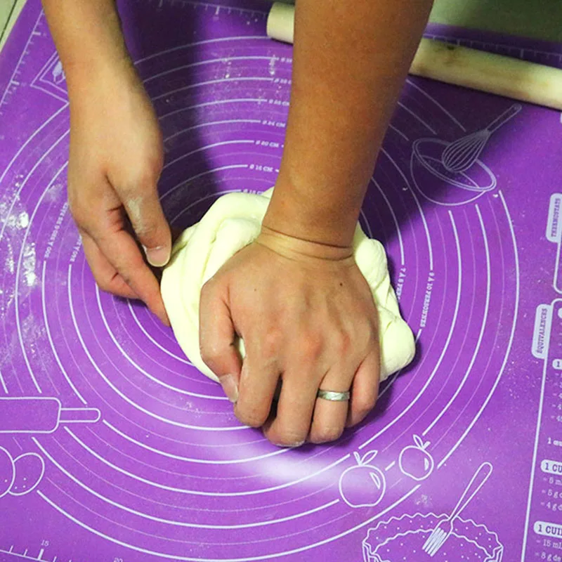 Silicone Mat Non-stick Kneading Dough Pastry Rolling Mat Baking Pads Kitchen Tools Pizza Cake Sheet Accessories 60x45cm
Silicone Mat Non-stick Kneading Dough Pastry Rolling Mat Baking Pads Kitchen Tools Pizza Cake Sheet Accessories 60x45cm
