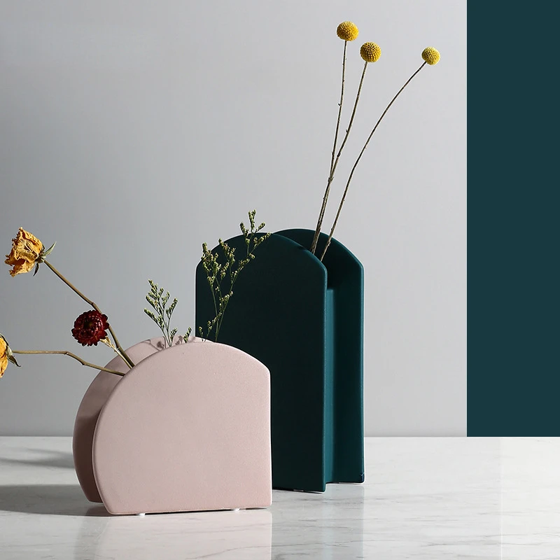 Nordic Geometry Ceramic Vase Minimalism Desktop Ornament Dried Flower Vase Living Room Dining Table Bedroom Home Decoration D
Nordic Geometry Ceramic Vase Minimalism Desktop Ornament Dried Flower Vase Living Room Dining Table Bedroom Home Decoration D