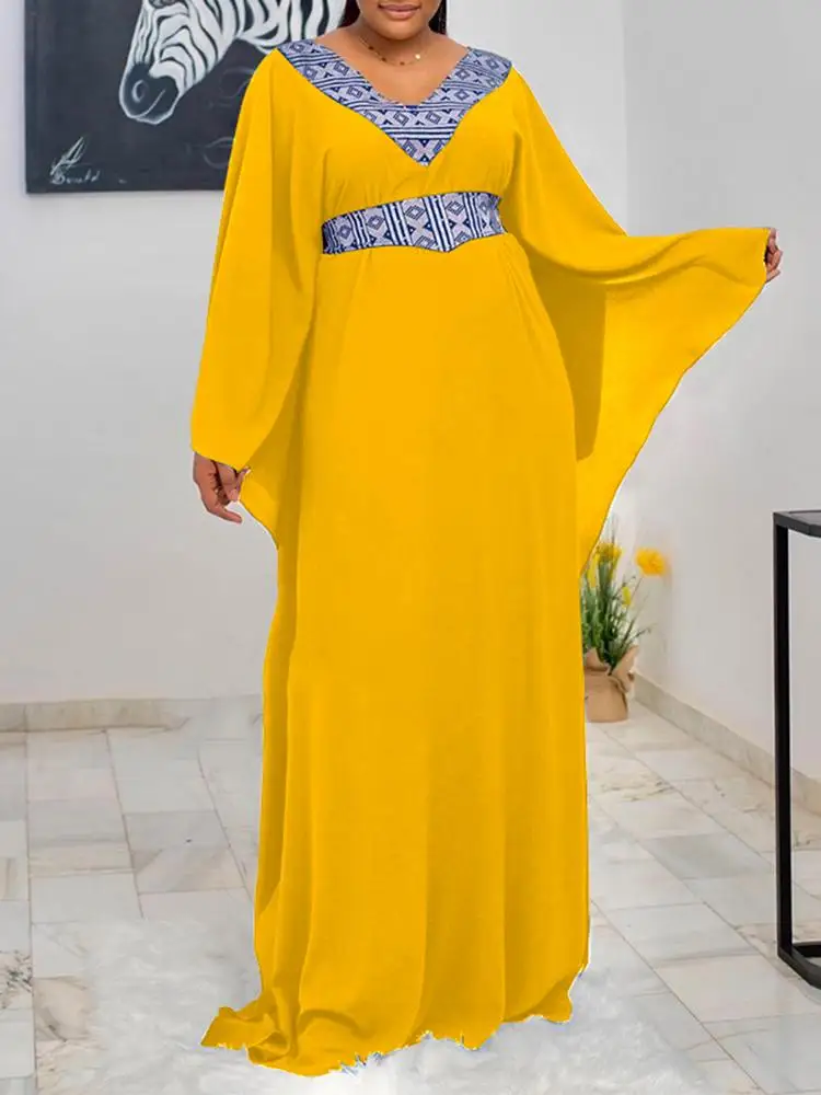 Elegant Long Maxi Dress Women Fashion V Neck Sundress VONDA 2022 Pleated Trumpet Sleeve Robe Printed Loose Vestido Oversized
Elegant Long Maxi Dress Women Fashion V Neck Sundress VONDA 2022 Pleated Trumpet Sleeve Robe Printed Loose Vestido Oversized