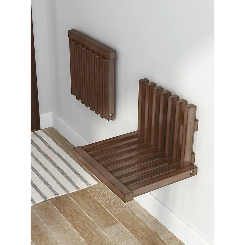 Bathroom Stool Invisible Folding Shoe Changing Stool Wall Hanging Small Size Shoe Wearing Chair Porch Chair 
Bathroom Stool Invisible Folding Shoe Changing Stool Wall Hanging Small Size Shoe Wearing Chair Porch Chair