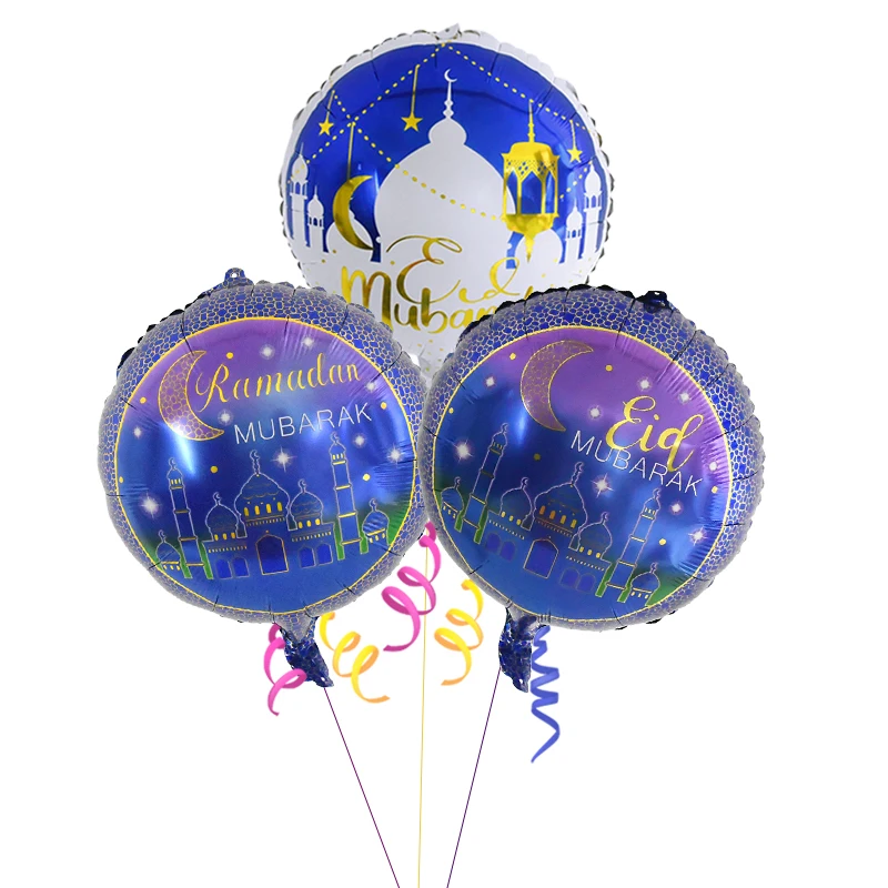 5pcs Eid Mubarak Round Ballon 18inch Foil Balloons Ramadan Kareem Decoration Air Globos Muslim Islamic Festival Party Supplies
5pcs Eid Mubarak Round Ballon 18inch Foil Balloons Ramadan Kareem Decoration Air Globos Muslim Islamic Festival Party Supplies