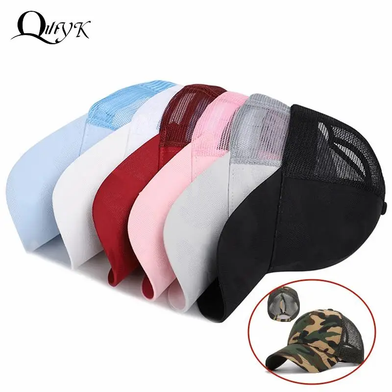 Women's Ponytail Baseball Cap Mesh Camouflage Summer Leisure Simple Snapback Cap Outdoor Streetwear Sport Hat For Women Men
Women's Ponytail Baseball Cap Mesh Camouflage Summer Leisure Simple Snapback Cap Outdoor Streetwear Sport Hat For Women Men