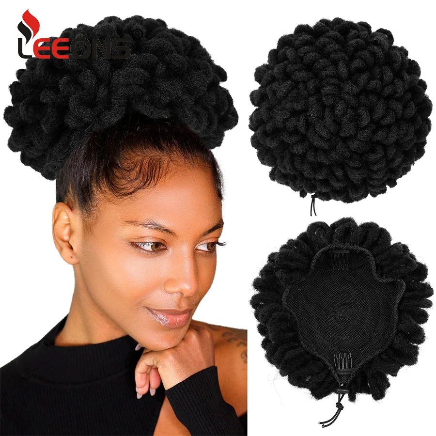 Synthetic Dreadlocks Bun Afro Puff Drawstring Ponytail Chignon Buns Hairpiece Clip In Hair Extensions Dreadlocks Puff Ponytail
Synthetic Dreadlocks Bun Afro Puff Drawstring Ponytail Chignon Buns Hairpiece Clip In Hair Extensions Dreadlocks Puff Ponytail