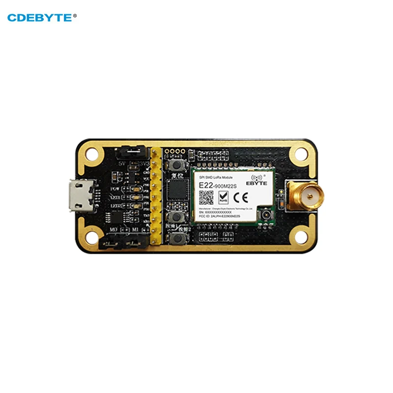 Test Board E22-900MBL-01 E22-900M22S LoRa Development Evaluation Kit USB Interface to TTL Main Control MCU STM8L151G4 Easy Use
Test Board E22-900MBL-01 E22-900M22S LoRa Development Evaluation Kit USB Interface to TTL Main Control MCU STM8L151G4 Easy Use