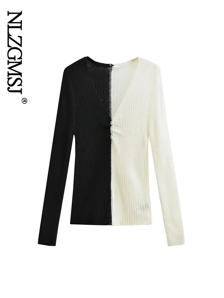 Женский вязаный осенний свитер Nlzgmsj 2022 с V-образным вырезом и длинными рукавами
Женский вязаный осенний свитер Nlzgmsj 2022 с V-образным вырезом и длинными рукавами