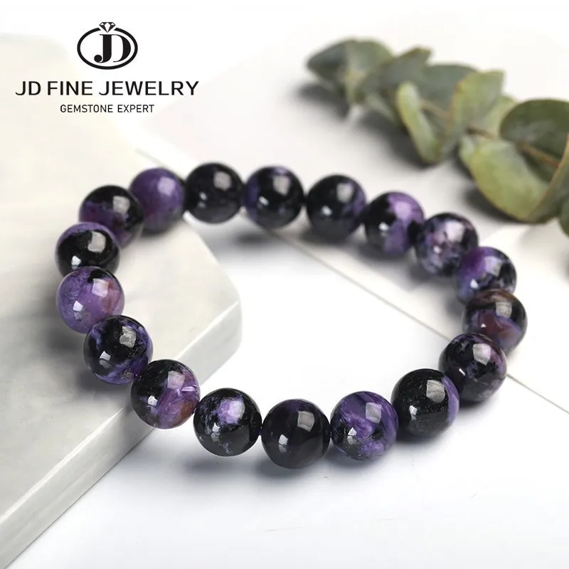 JD Natural Charoite Beads Smooth Strand Bracelets Men Women Noble Purple Prince Stone Charms Yoga Meditation Bangles Jewelry
JD Natural Charoite Beads Smooth Strand Bracelets Men Women Noble Purple Prince Stone Charms Yoga Meditation Bangles Jewelry
