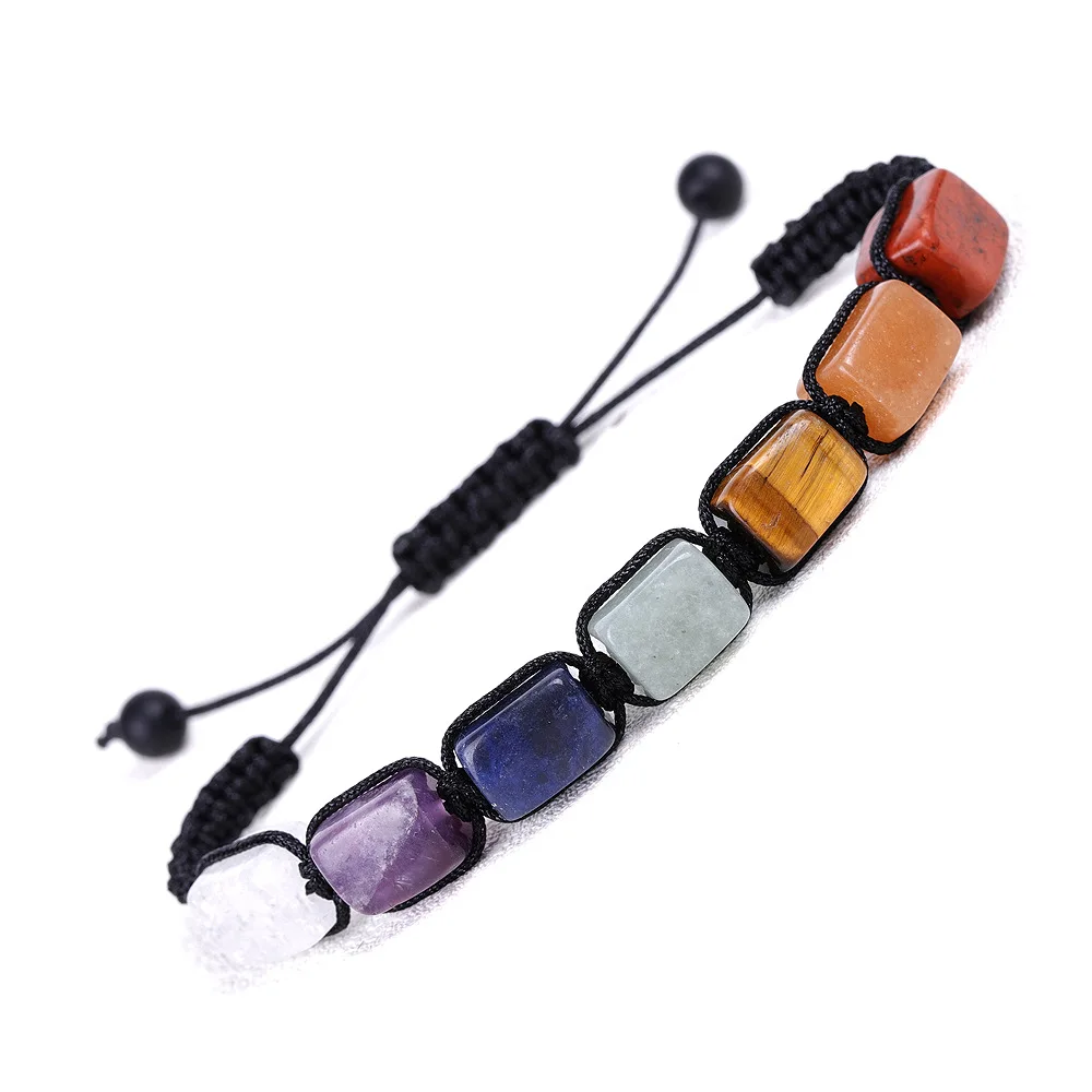 Trendy Rectangular Stone Bracelet Natural Tiger Eye Crystal Stone Beaded Bracelet Yoga Jewelry Colorful Bracelets for Women Men
Trendy Rectangular Stone Bracelet Natural Tiger Eye Crystal Stone Beaded Bracelet Yoga Jewelry Colorful Bracelets for Women Men