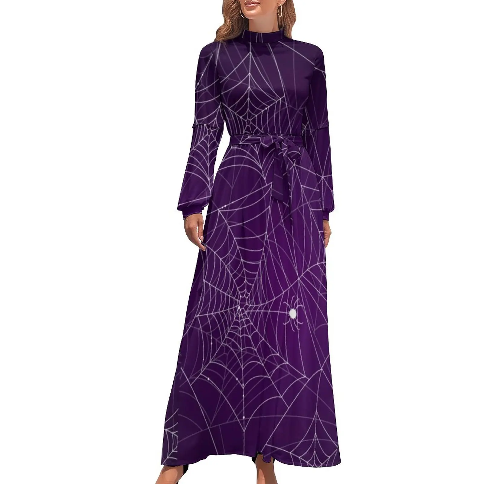 Halloween Print Dress Wicked Webs Casual Bohemia Dresses Womens Long-Sleeve High Waist Cute Long Maxi Dress
Halloween Print Dress Wicked Webs Casual Bohemia Dresses Womens Long-Sleeve High Waist Cute Long Maxi Dress