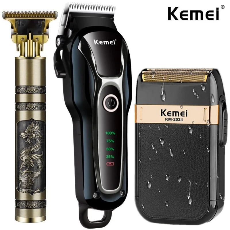 Kemei Clipper Electric Hair Trimmer For Men Shaver Professional Men's Cutting Machine Wireless Barber Shave Razor Hairdress
Kemei Clipper Electric Hair Trimmer For Men Shaver Professional Men's Cutting Machine Wireless Barber Shave Razor Hairdress