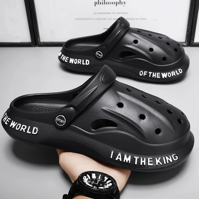 Мужские сандалии для сада PARZIVAL, пляжные шлепанцы, без застежки, повседневная обувь для воды, клоги, летние Тапочки 
Мужские сандалии для сада PARZIVAL, пляжные шлепанцы, без застежки, повседневная обувь для воды, клоги, летние Тапочки