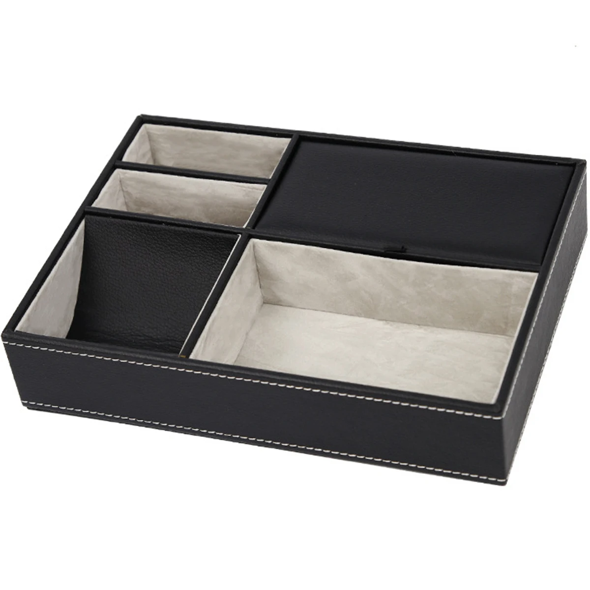 Men's Valet Tray with 5 Compartments Decent Valet Tray Organizer Durable Faux Leather Nightstand Organizer Valet Dresser Box
Men's Valet Tray with 5 Compartments Decent Valet Tray Organizer Durable Faux Leather Nightstand Organizer Valet Dresser Box