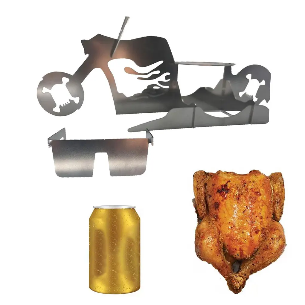 BBQ Chicken Stand Beer Funny American Motorcycle Stainless Steel Rack Tools Funny Roast Chicken Rack Grilling Roast Rack Outdoor
BBQ Chicken Stand Beer Funny American Motorcycle Stainless Steel Rack Tools Funny Roast Chicken Rack Grilling Roast Rack Outdoor