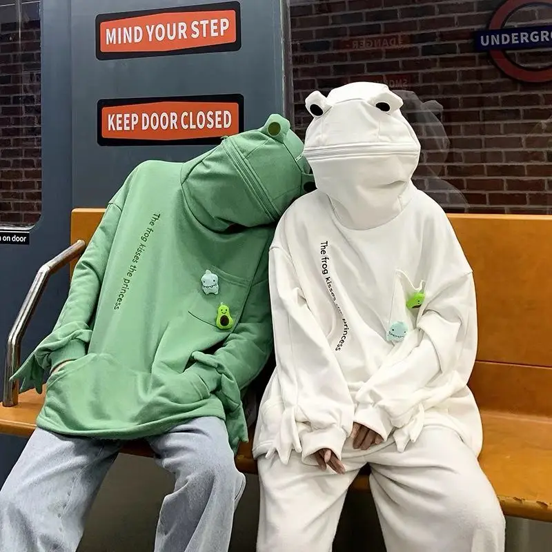 Deeptown Frog Oversized Sweatshirt Women Hoodies Harajuku Fashion Pullover Female Y2k Korean Streetwear Style Hoodie White Black
Deeptown Frog Oversized Sweatshirt Women Hoodies Harajuku Fashion Pullover Female Y2k Korean Streetwear Style Hoodie White Black