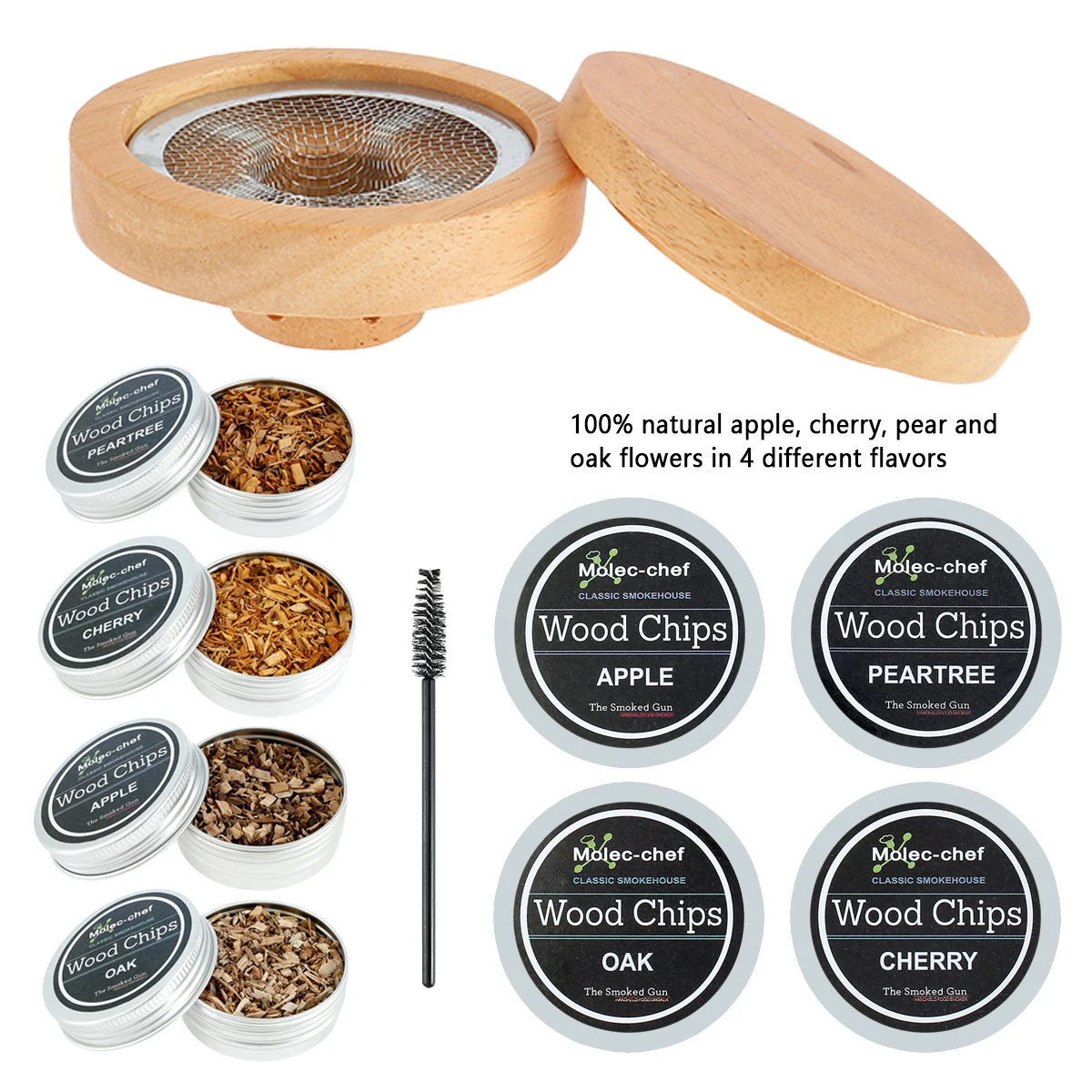 Комплект для коктейлей курильщика с 4 деревянными ЧИПАМИ старомодный комплект для виски курильщика деревянная щетка для чистки напитков фи...
Комплект для коктейлей курильщика с 4 деревянными ЧИПАМИ старомодный комплект для виски курильщика деревянная щетка для чистки напитков фи...