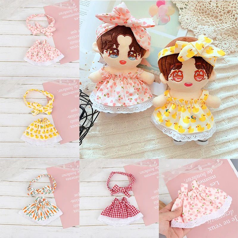 20cm Doll Clothes Accessories Summer Suit Suspender Skirt Beach Skirt Headband Suit For 20cm Idol Cotton Doll Toy Accessorie New
20cm Doll Clothes Accessories Summer Suit Suspender Skirt Beach Skirt Headband Suit For 20cm Idol Cotton Doll Toy Accessorie New