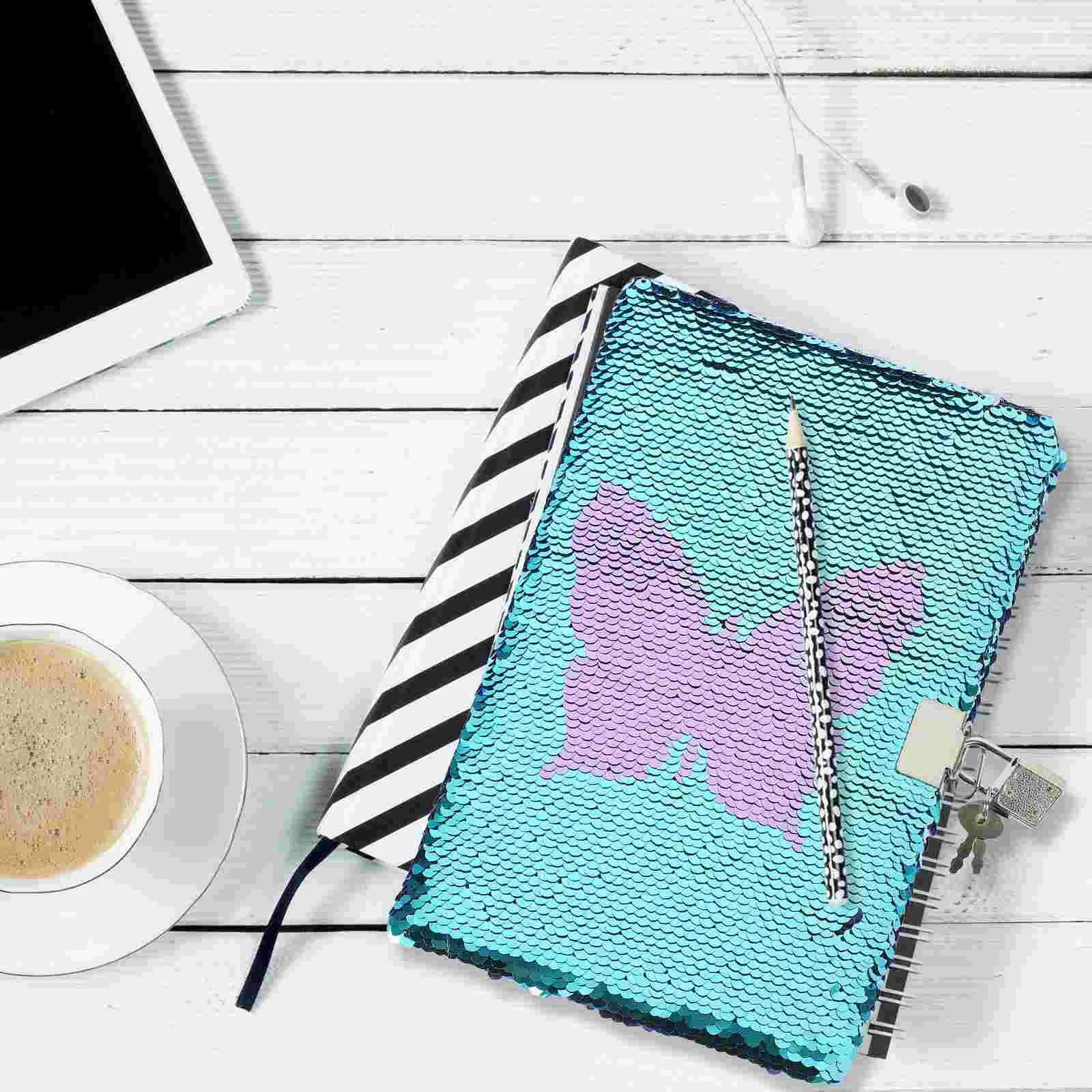 Sequin Notebook Lovely Scrapbook Girl Kids Notbooks Diary Lock Girls Adorable Notepad Secret for Child
Sequin Notebook Lovely Scrapbook Girl Kids Notbooks Diary Lock Girls Adorable Notepad Secret for Child