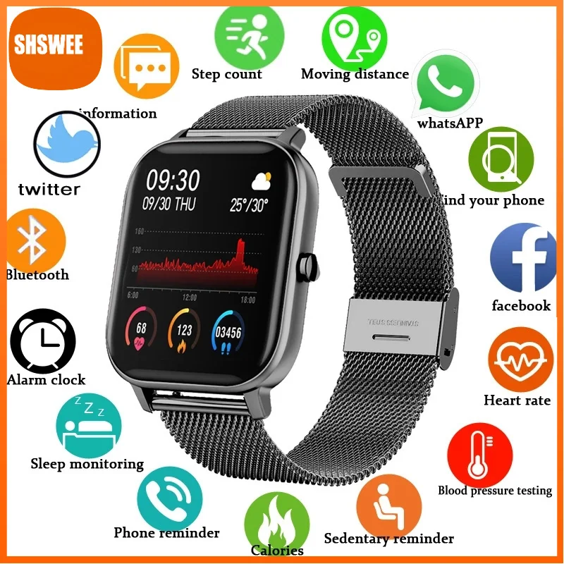 Bluetooth Call Smart Watch Men Women For Huawei ios Phone PK P8 Sports smartwatch Mens P9 Fitness Tracker
Bluetooth Call Smart Watch Men Women For Huawei ios Phone PK P8 Sports smartwatch Mens P9 Fitness Tracker