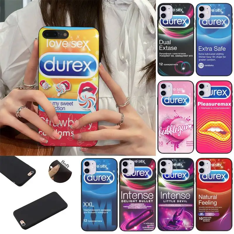Sexy Condom Brand Du-rex Box Phone Case Fundas Shell Cover For Iphone 6 6s 7 8 Plus Xr X Xs 11 12 13 Mini Pro Max
Sexy Condom Brand Du-rex Box Phone Case Fundas Shell Cover For Iphone 6 6s 7 8 Plus Xr X Xs 11 12 13 Mini Pro Max