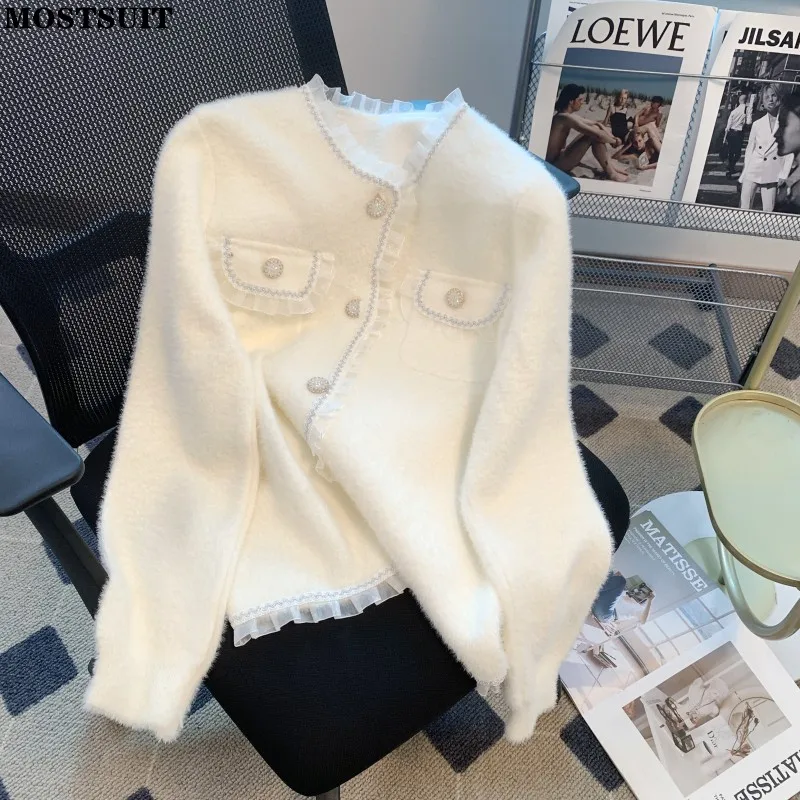 Soft Elegant Mink Knitted Cardigan Coat Women Autumn Winter Vintage Fashion Ladies Jacket Sweater Long Sleeve Chic Stylish Tops
Soft Elegant Mink Knitted Cardigan Coat Women Autumn Winter Vintage Fashion Ladies Jacket Sweater Long Sleeve Chic Stylish Tops
