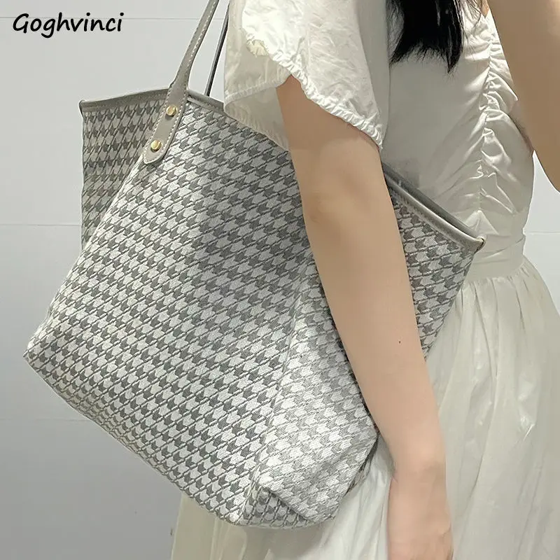 Houndstooth Large Capacity Canvas Shopping Bags Shopper Grocery Package Eco-friendly Reusable Tote Bag Shoulder Handle Bolsa New
Houndstooth Large Capacity Canvas Shopping Bags Shopper Grocery Package Eco-friendly Reusable Tote Bag Shoulder Handle Bolsa New