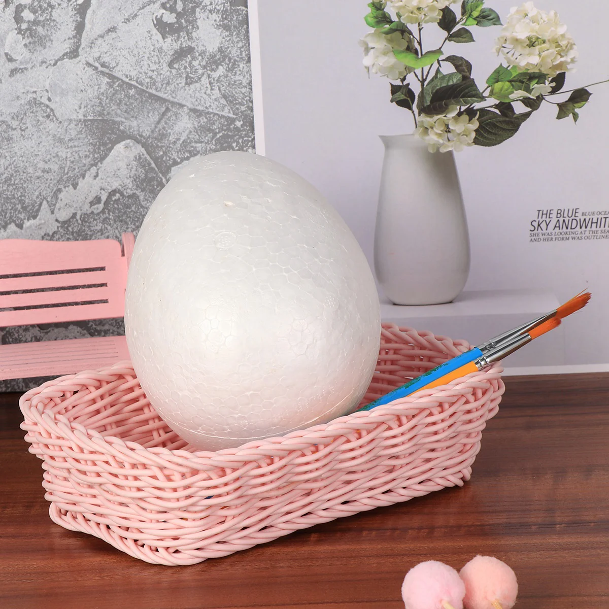 

5 шт. разноцветное яйцо «сделай сам», пасхальный декор, цельное яйцо для детского праздника, ремесло (белого цвета, 15 см)