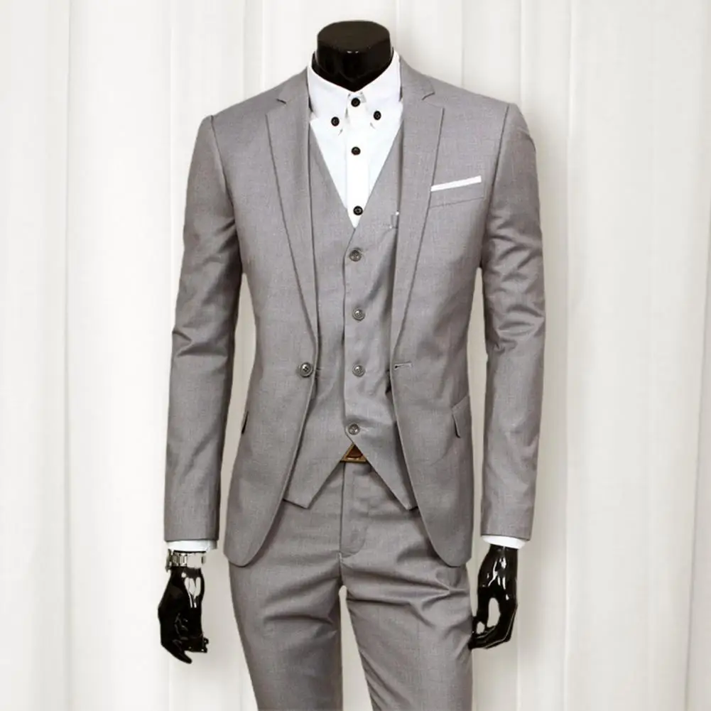 Pure Set 3 Slim Fit Set Anti-wrinkle Pcs/set Suit Color Suit Formal Cardigan Wedding Great Suit Men
Pure Set 3 Slim Fit Set Anti-wrinkle Pcs/set Suit Color Suit Formal Cardigan Wedding Great Suit Men