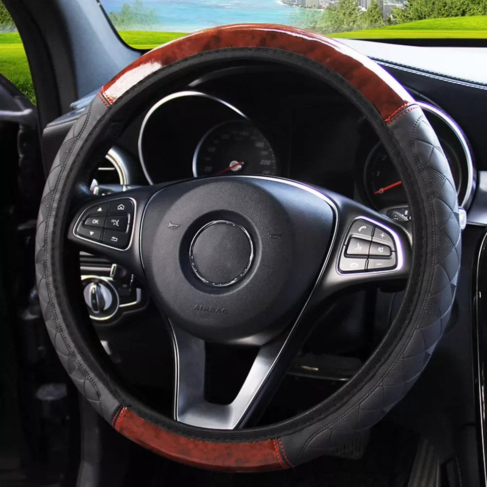 Wooden Pattern Car Steering Wheel Cover PU Leather Anti-slip Caravan Trailer Truck Off Road 4x4 Auto Accessories Decoration
Wooden Pattern Car Steering Wheel Cover PU Leather Anti-slip Caravan Trailer Truck Off Road 4x4 Auto Accessories Decoration