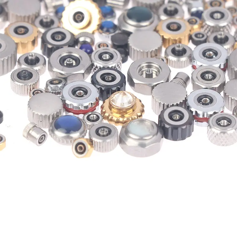 100PCS Mixed Waterproof Steel Watch Handles Watch Crown Various Sizes And Colors For Watchmakers Watch Accessories High/Low Pipe
100PCS Mixed Waterproof Steel Watch Handles Watch Crown Various Sizes And Colors For Watchmakers Watch Accessories High/Low Pipe