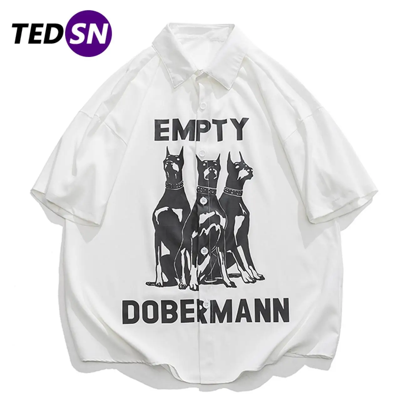 TEDSN 2022 весенне-летние повседневные рубашки с коротким рукавом, блузка Doberman с принтом и коротким рукавом, топы для мужчин и женщин, уличная од...
TEDSN 2022 весенне-летние повседневные рубашки с коротким рукавом, блузка Doberman с принтом и коротким рукавом, топы для мужчин и женщин, уличная од...