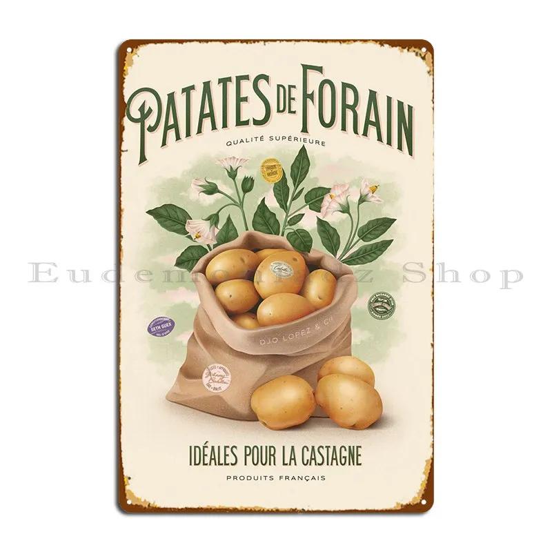 Patates De Forain Metal Sign Iron Wall Cave Wall Decor Wall Decor Rusty Tin Sign Poster
Patates De Forain Metal Sign Iron Wall Cave Wall Decor Wall Decor Rusty Tin Sign Poster