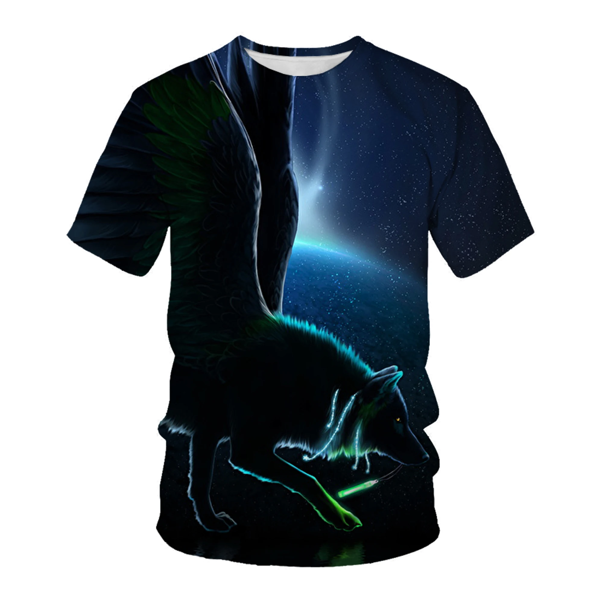 Новинка, летние мужские и женские футболки, модные повседневные дышащие футболки большого размера с 3D-принтом волка в уличном стиле 
Новинка, летние мужские и женские футболки, модные повседневные дышащие футболки большого размера с 3D-принтом волка в уличном стиле