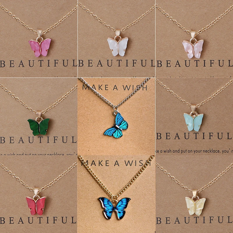 New Trendy Alloy Cute Elegant Wish Luck Butterfly Beautiful Pendant Necklaces for Women Fashion Jewelry Dropship
New Trendy Alloy Cute Elegant Wish Luck Butterfly Beautiful Pendant Necklaces for Women Fashion Jewelry Dropship