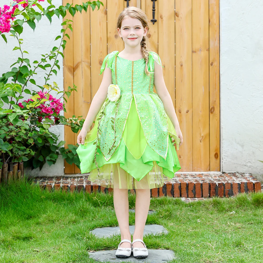 Kids Spirit Cosplay Costume Green Dress Halloween Costumes for Girls Fairy Costumes Princess Birthday Party Clothing
Kids Spirit Cosplay Costume Green Dress Halloween Costumes for Girls Fairy Costumes Princess Birthday Party Clothing