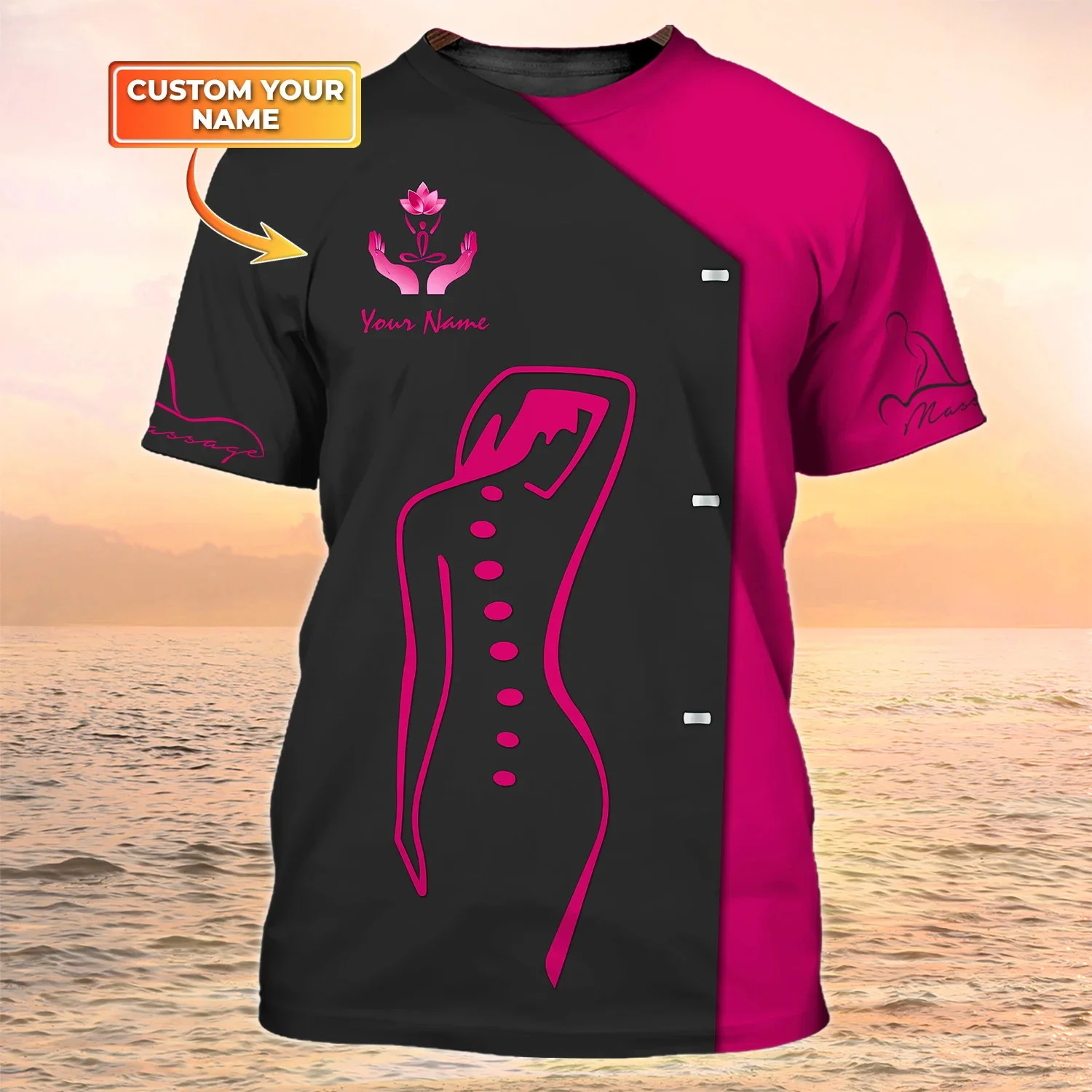 Summer Men's T-shirt Massage Therapist Pesonalized Name 3D Printed t shirt Unisex Casual Tops Massage Therapy Uniform DW154
Summer Men's T-shirt Massage Therapist Pesonalized Name 3D Printed t shirt Unisex Casual Tops Massage Therapy Uniform DW154