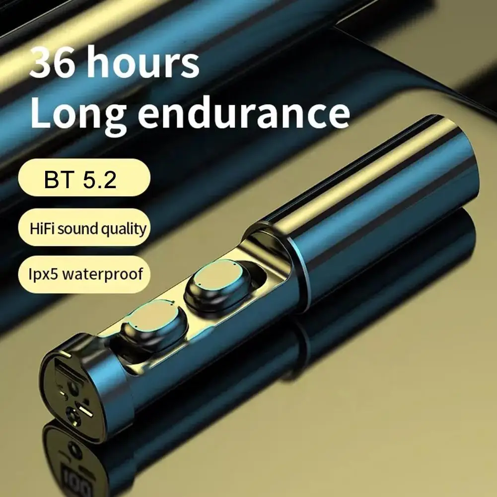 Wireless Bluetooth 5.2 Earphones With Flashlight Microphone Headphones N21 TWS Headphones In Ear Control Mini Earbuds Headset
Wireless Bluetooth 5.2 Earphones With Flashlight Microphone Headphones N21 TWS Headphones In Ear Control Mini Earbuds Headset