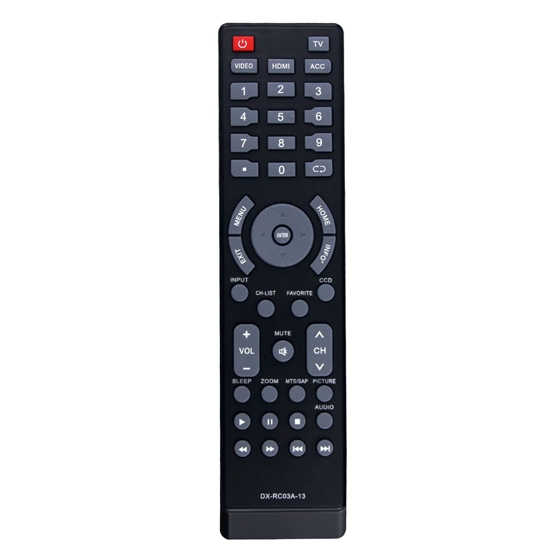 

DX-RC03A-13 Replace Remote For Dynex Insignia TV NS-RC03A-13 DX-60D260A13 NS-19E320A13 NS-22E340A13 NS-29L120A13